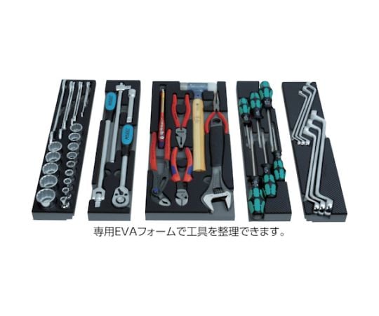 TRUSCO NAKAYAMA CORPORATION EVA泡棉 黑x橘 三層工具箱 TIT44SBKF4 - 商品圖 2