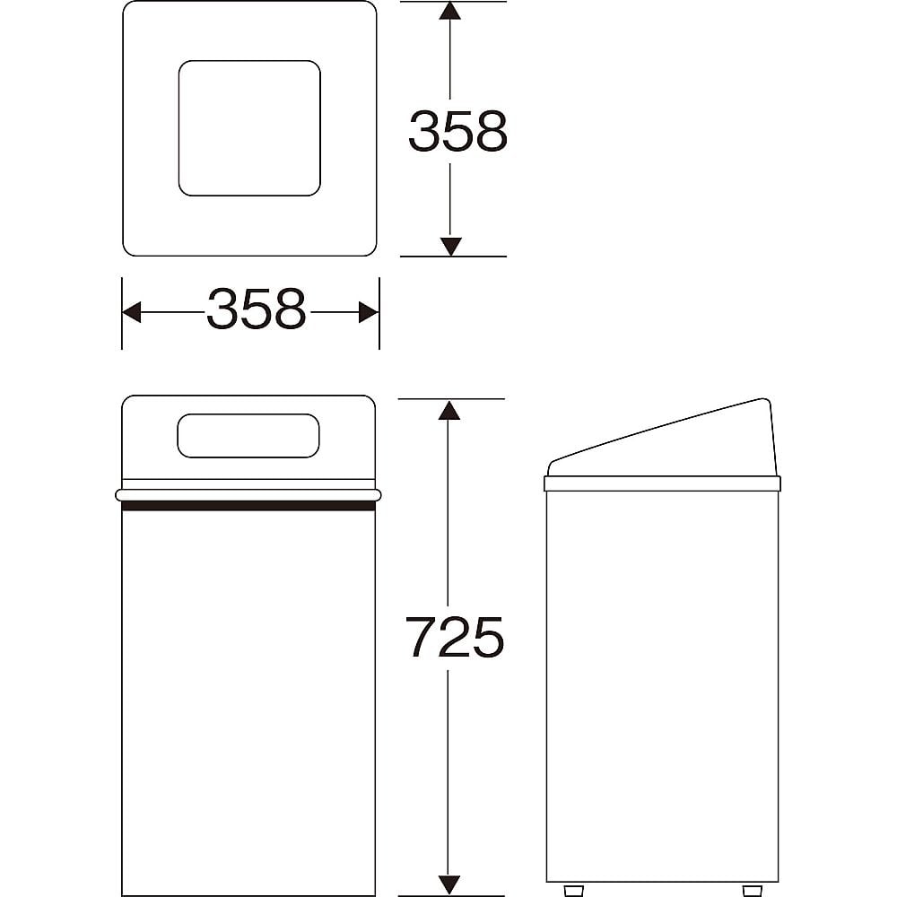 回收箱 RB-PK-350, 主體 (中) (白) 及其他 YW-154L-OP-BL 和更多型號 - 商品圖 4