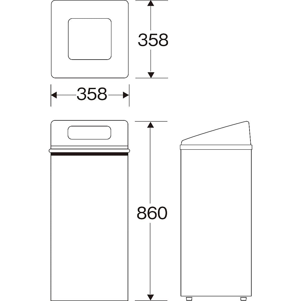 回收箱 RB-PK-350, 主體 (中) (白) 及其他 YW-154L-OP-BL 和更多型號 - 商品圖 8