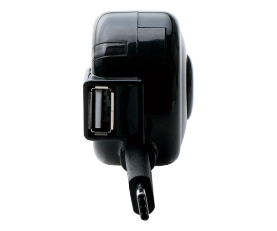 車用充電器 (3A，捲線式Type-C)&USB) 黑色及其他 MPA-CCC04BK 和更多型號 - 商品圖 2