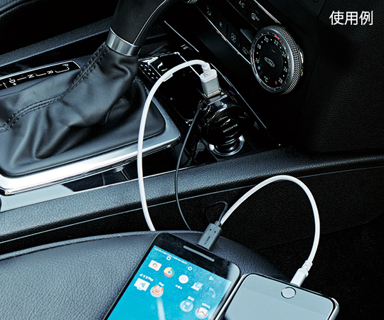 車用充電器 (3A，捲線式Type-C)&USB) 黑色及其他 MPA-CCC04BK 和更多型號 - 商品圖 3