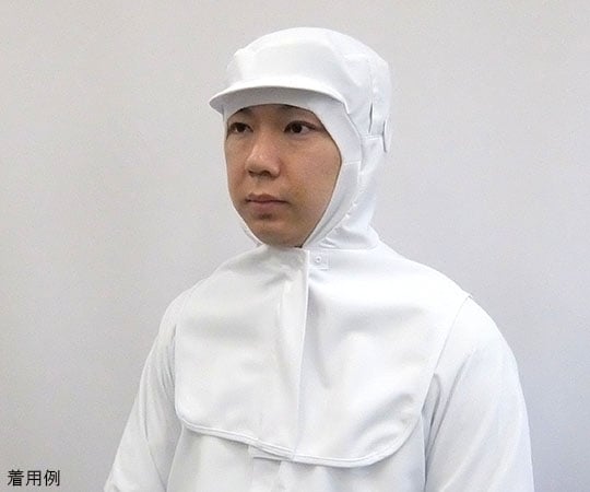 彈性府綢法蘭絨帽（白色）適用長髮 S號 及其他 SP462-2 和更多型號 - 商品圖 4