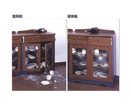 Wakisangyo Co., Ltd. 災害預防用玻璃飛散防止膜 460 x 1000 mm WF010 - 商品圖 4