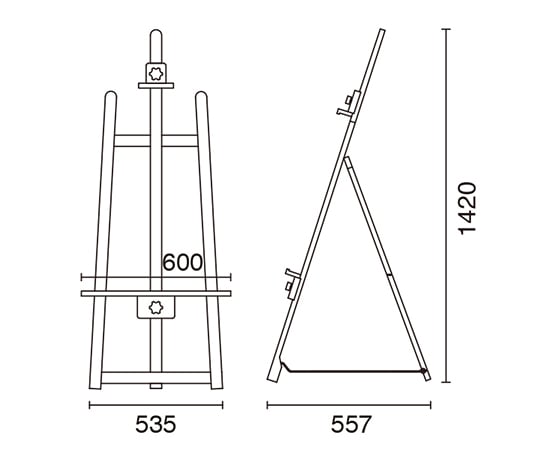 前畫架黑色及其他 T-140 和更多型號 - 商品圖 4