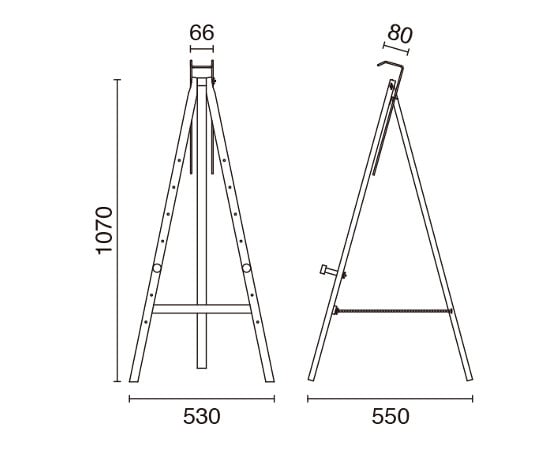 三角畫架 Ver. 2.0 棕色 及其他 - 商品圖 4
