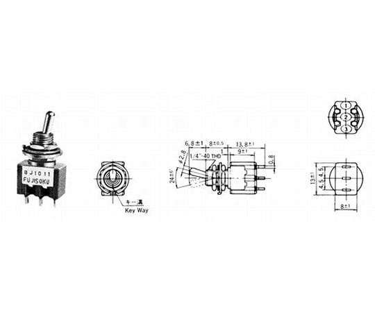 短型撥動開關及其他 8J1021-Z 和更多型號 - 商品圖 4