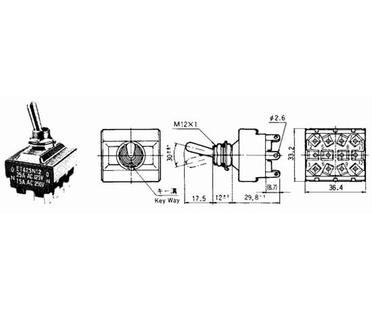 小型撥動開關及其他 ET110A12-Z 和更多型號 - 商品圖 4