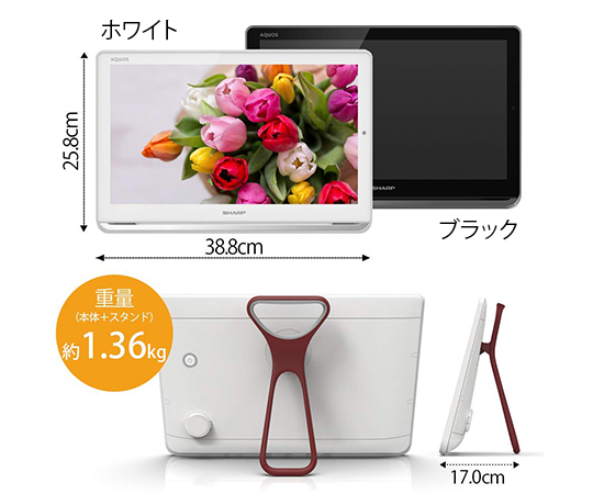 ［缺貨中］AQUOS 可攜式電視 Full HD 內建 HDD 16型 黑色 及其他 2T-C16APB 和更多型號 - 商品圖 6