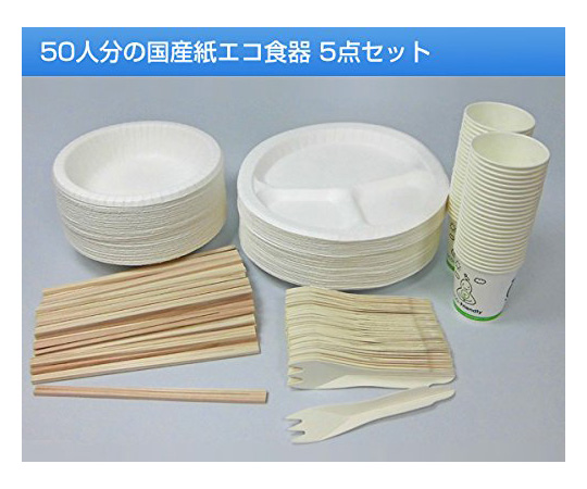 NIPPON PAPER CRECIA Co., LTD. 紙製環保餐具五件組 (供50人使用) 90197 - 商品圖 2