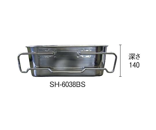 杉子 18-8 學校午餐餐盤運輸型 (無孔) 610 x 388 x H140mm 及其他 SH-6038BS 和更多型號 - 商品圖 3