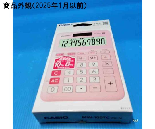 卡西歐 W 稅率計算機 迷你恰好尺寸 10 位數 白色 及其他 MW-100TC-PK-N 和更多型號 - 商品圖 7