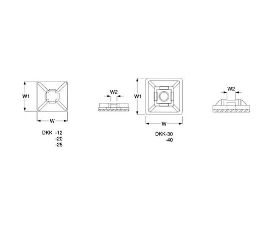 黏著固定器 10 個及其他 DKK-12-10 和更多型號 - 商品圖 4