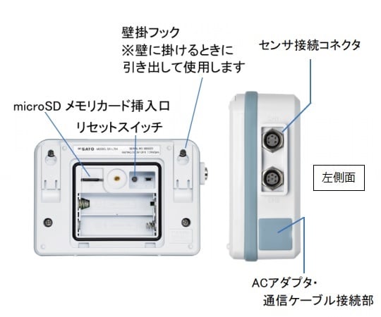 Sato Keiryoki Mfg. Co., Ltd. 2通道溫度資料記錄器 (指示器鑿) 記憶體 SK-L751 - 商品圖 4