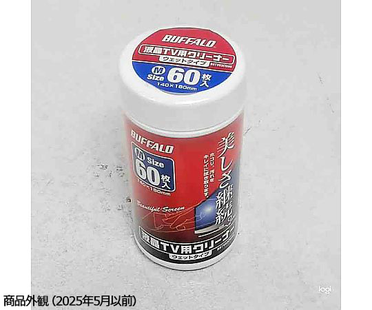BUFFALO 液晶電視專用濕式清潔劑 瓶裝 M號 60張 BSTV03CW60 - 商品圖 2