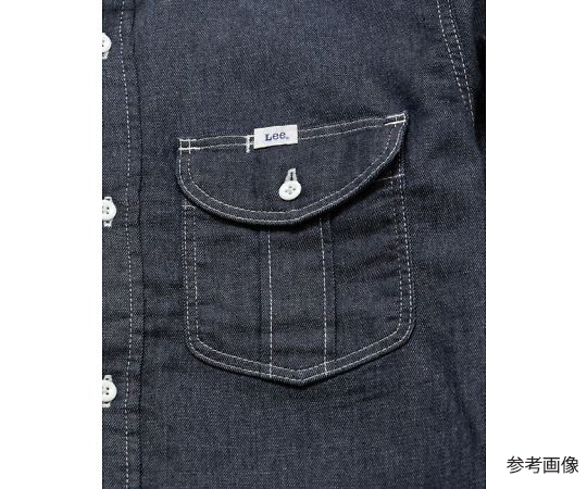 Lee 男款工作長袖襯衫 白x藍 S號 及其他 LWS46001-18 XXL 和更多型號 - 商品圖 5
