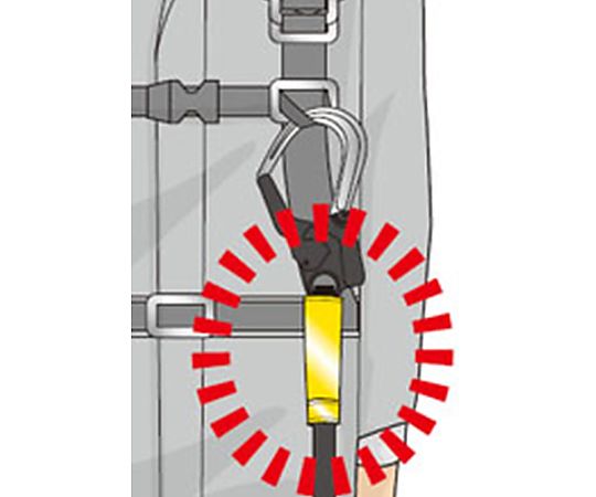 防墜裝置 反光帶 適用於掛繩 (黃色/1入) 及其他 EA998MA-15 和更多型號 - 商品圖 3