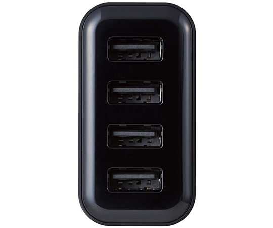 交流充電器 適用於智慧型手機/平板電腦 4.8 A 輸出 USB-A 母座 4埠 智慧充電 黑色 及其他 MPA-ACU13WF 和更多型號 - 商品圖 2