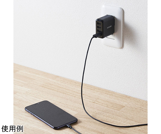 交流充電器 適用於智慧型手機/平板電腦 4.8 A 輸出 USB-A 母座 4埠 智慧充電 黑色 及其他 MPA-ACU13WF 和更多型號 - 商品圖 4