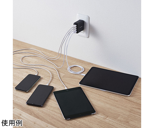 交流充電器 適用於智慧型手機/平板電腦 4.8 A 輸出 USB-A 母座 4埠 智慧充電 黑色 及其他 MPA-ACU13WF 和更多型號 - 商品圖 5