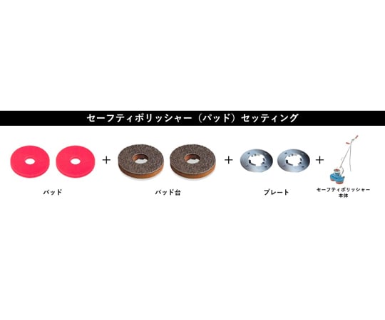 WP-144安全拋光機用新型墊盤底座，搭配7吋盤及其他。 - 商品圖 2