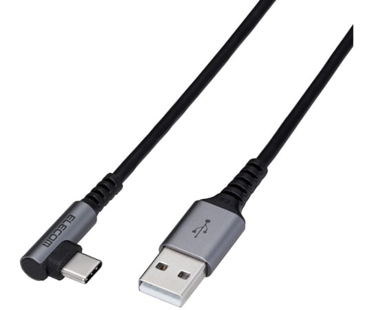 Type-C/USB-C 傳輸線 適用於智慧型手機 USB (A-C) 認證 L型接頭 抗菌/抗病毒 0.3 公尺 黑色 及其他 MPA-ACL03NBK 和更多型號 - 商品圖 9