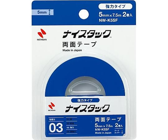 強力雙面膠帶 5mm x 18m 1包(2卷) 及其他 NW-K5SF 和更多型號 - 商品圖 2