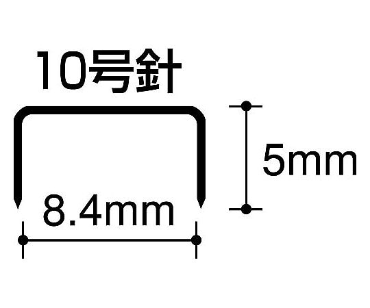 MAX 釘書機10號釘，1000支，1盒 NO.10-1M - 商品圖 2