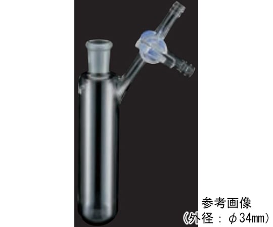反應槽附有直徑18毫米三向旋塞及其他 - 商品圖 2