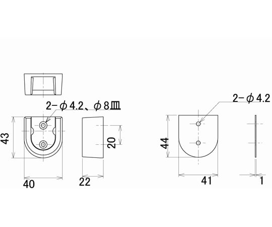 Reline 洗衣管支架組 2 件 R22-01 - 商品圖 2
