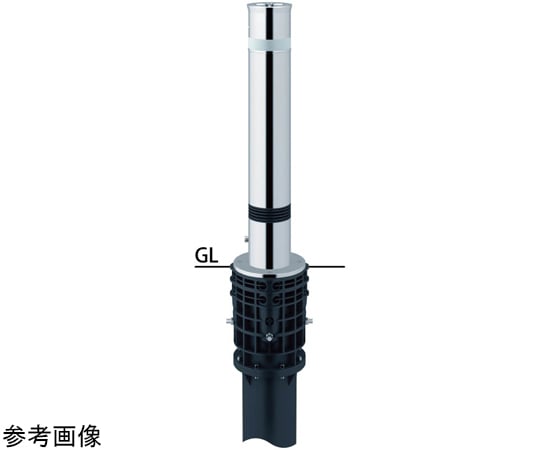 SUNPOLE Co., Ltd. 不鏽鋼頂降式升降器，附一觸即鎖，用於止動端，附彈簧，Φ76.3及其他 LA-5KC-E 和更多型號 - 商品圖 2