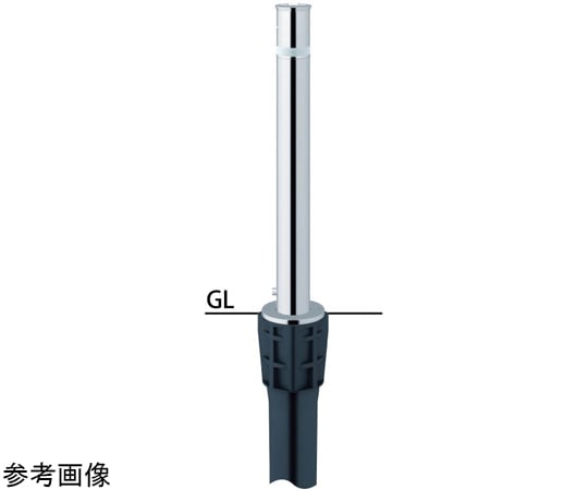 SUNPOLE Co., Ltd. 不鏽鋼頂降式升降器，附一觸即鎖，用於止動端，附彈簧，Φ76.3及其他 LA-5KC-E 和更多型號 - 商品圖 3