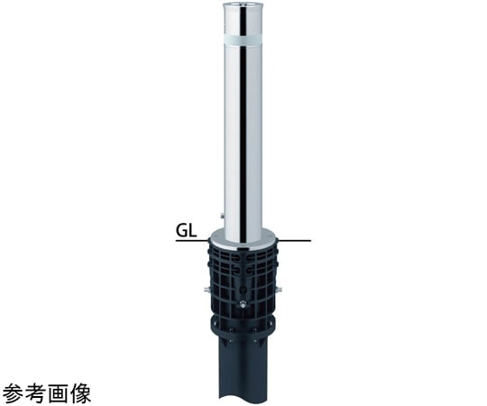 SUNPOLE Co., Ltd. 不鏽鋼頂降式升降器，附一觸即鎖，用於止動端，附彈簧，Φ76.3及其他 LA-5KC-E 和更多型號 - 商品圖 4