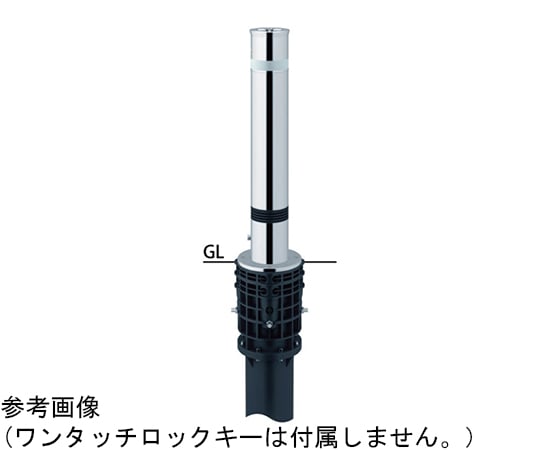 SUNPOLE Co., Ltd. 不鏽鋼頂降式升降器，附一觸即鎖，用於止動端，附彈簧，Φ76.3及其他 LA-5KC-E 和更多型號 - 商品圖 7