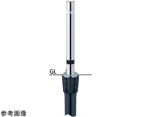 SUNPOLE Co., Ltd. 不鏽鋼頂降式升降器，附一觸即鎖，用於止動端，附彈簧，Φ76.3及其他 LA-5KC-E 和更多型號 - 商品圖 9