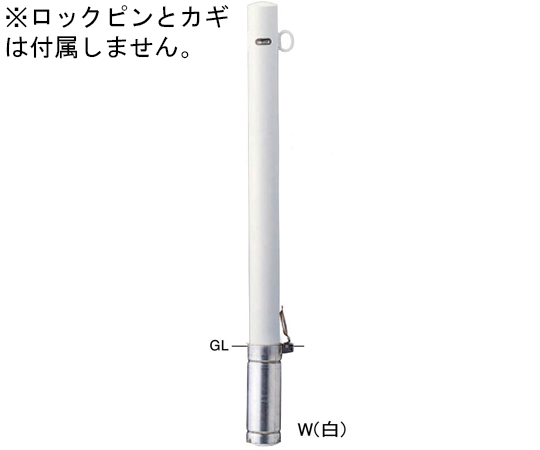 SUNPOLE Co., Ltd. 鋼柱，單鉤替換本體 Φ76.3 (T2.8) X H1000mm 黃色及其他 FPA-7SK-F01Y 和更多型號 - 商品圖 7