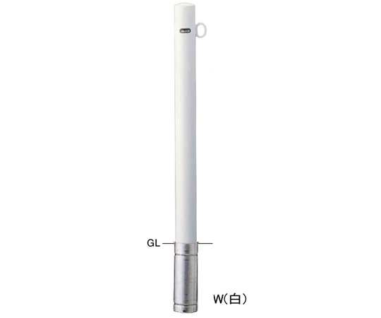 SUNPOLE Co., Ltd. 鋼柱驅動擋塊 單鉤 Φ76.3 (T2.8) X H850毫米 黃色 及其他 FPA-7S-F01W 和更多型號 - 商品圖 3