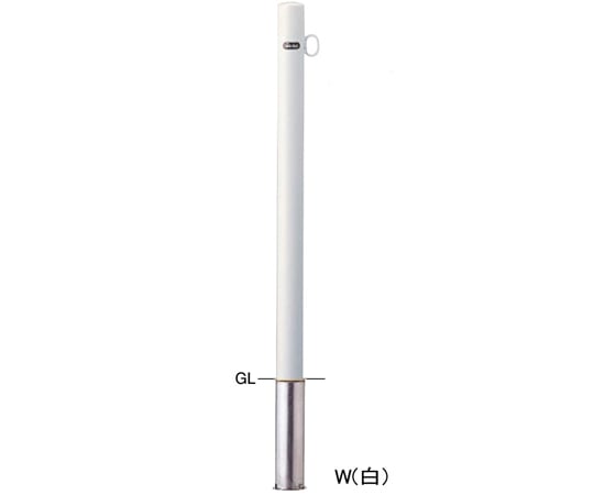 SUNPOLE Co., Ltd. 鋼柱驅動擋塊 單鉤 Φ76.3 (T2.8) X H850毫米 黃色 及其他 FPA-7S-F01W 和更多型號 - 商品圖 7