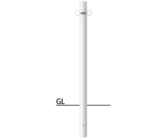 SUNPOLE Co., Ltd. 鋼柱固定式雙鉤 Φ76.3 (T2.8) X H850mm 黃色及其他 FPA-7U-F11Y 和更多型號 - 商品圖 7