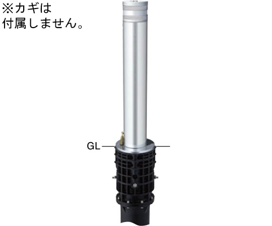 SUNPOLE Co., Ltd. 附鑰匙，適用於鋁製頂桿立式擋車端 Φ114.3 及其他 LV-260KC-E 和更多型號 - 商品圖 2