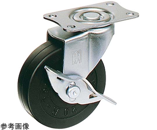 彈性輪/橡膠彈性輪/附煞車，容許荷重 20 公斤及其他 SHE-R40 和更多型號 - 商品圖 3