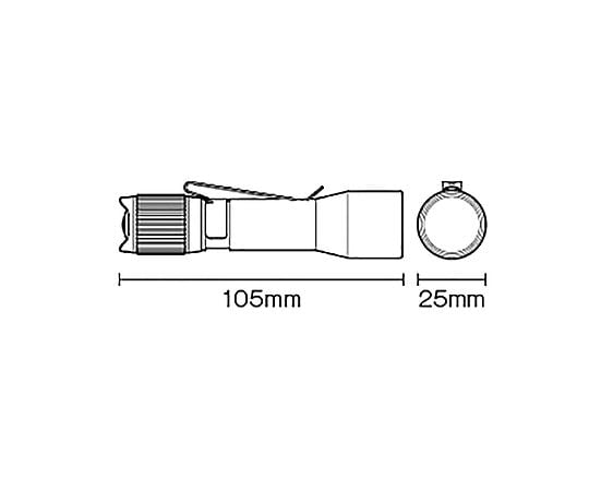 TJM DESIGN CORP. AA x1 手電筒/LED (筆型) EA758TA-11 - 商品圖 6