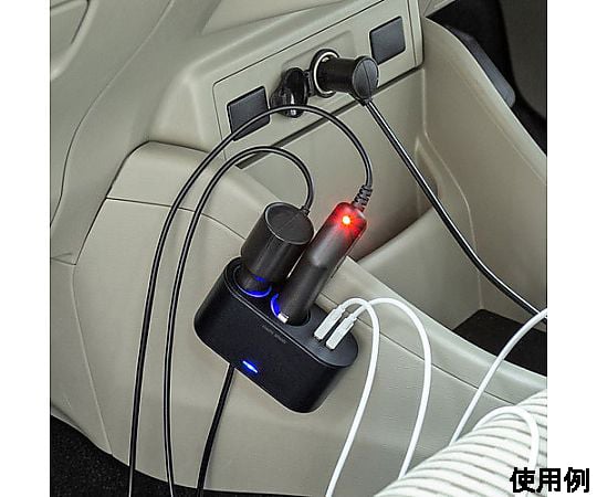SANWA SUPPLY INC. USB車用充電器 (2個配件插座/2個USB A連接埠) EA764A-118A - 商品圖 5