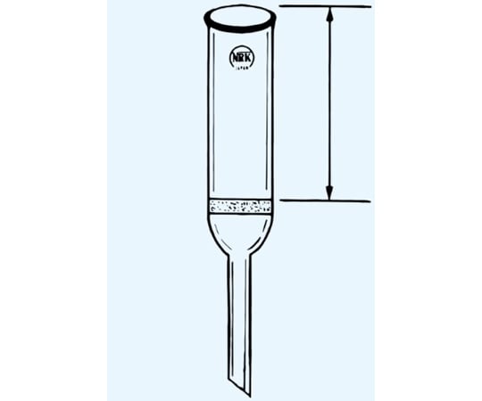 玻璃濾器 內徑10 x 頂高30 mm 微量分析濾器 孔徑 1號 160~100 μm 及其他 30AG-2 和更多型號 - 商品圖 3