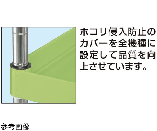 SAKAE CS 貨車 (中型負載/尼龍聚氨酯/H1080/3 階/附直式穩定金屬配件) 600 毫米 綠色 及其他 CSP-60113YNU 和更多型號 - 商品圖 4