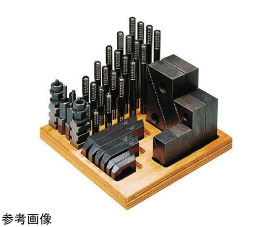 階梯壓板組 工作台T型槽 (mm): 10 螺柱: M8 套件質量 (kg): 6.25 及其他 S1008CK 和更多型號 - 商品圖 7