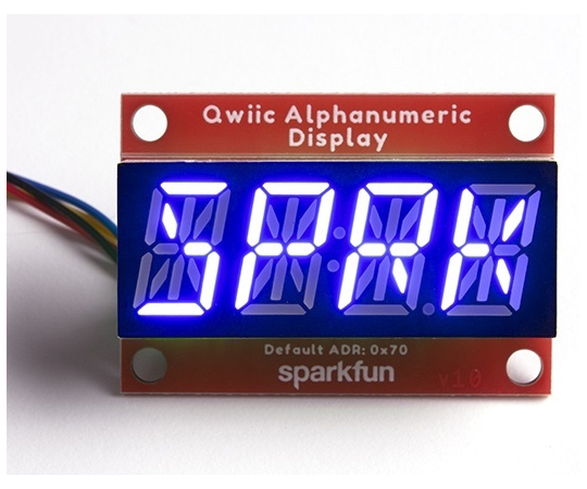 SparkFun Qwiic 字母數字顯示器 - 紅色及其他 COM-16918 和更多型號 - 商品圖 4