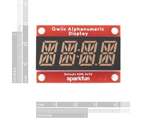 SparkFun Qwiic 字母數字顯示器 - 紅色及其他 COM-16918 和更多型號 - 商品圖 9