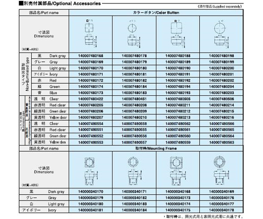 按鈕開關 角度 7.5 按鈕 白色 及其他 140007480234 和更多型號 - 商品圖 2