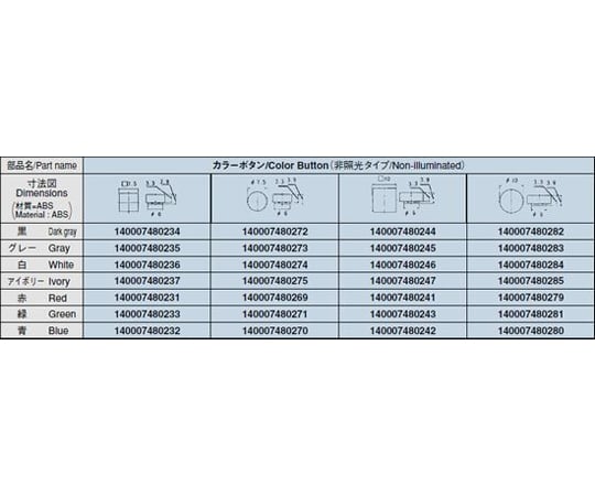 按鈕開關 角度 7.5 按鈕 白色 及其他 140007480234 和更多型號 - 商品圖 6
