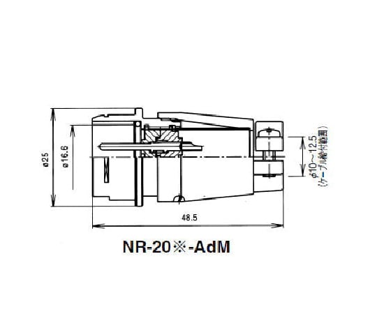 NR 轉接器 (外殼 φ24/4 極) 及其他 NR-202-AdM 和更多型號 - 商品圖 7